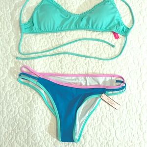 Victoria Secret NWT Strappy Cheeky Bikini Bottom S